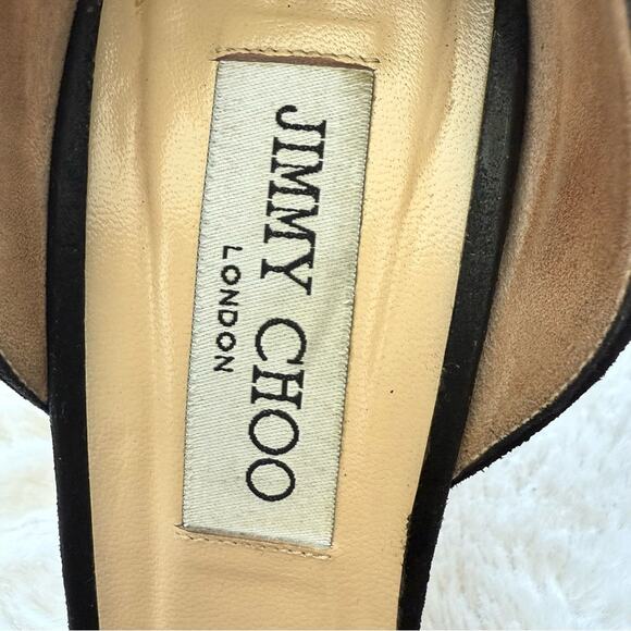 Jimmy Choo suede evening shoes women size 38 Authentic - Picture 3 of 10